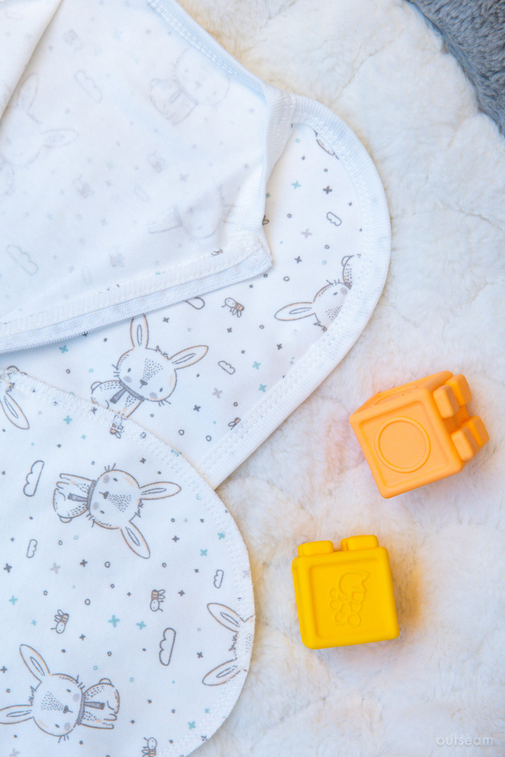 Outseam Newborn Sleep Cocoon Rabbit — detail view 5